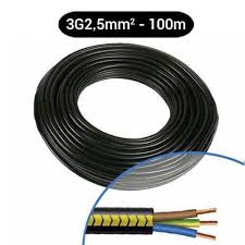 Câble Cuivre 3G2.5mm² - Rouleau 100m